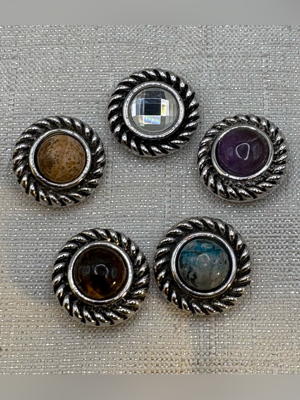 WESTERN FILIGREE - Ginger Snaps & Co. Snap Button Charms Set of 5